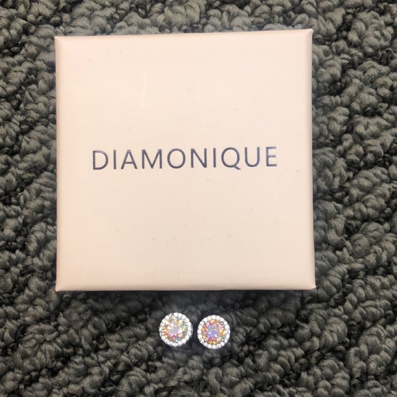 Diamonique Jewelry - Sterling silver earrings